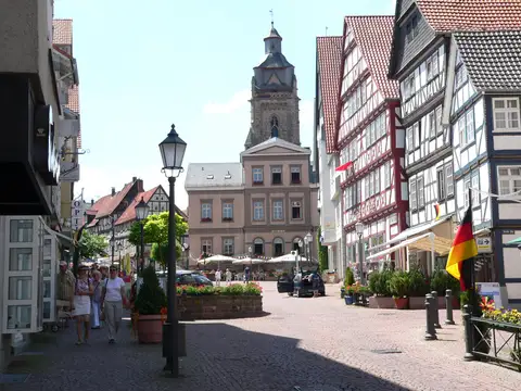 Fachwerk-Idyll in der Bad Wildunger Altstadt