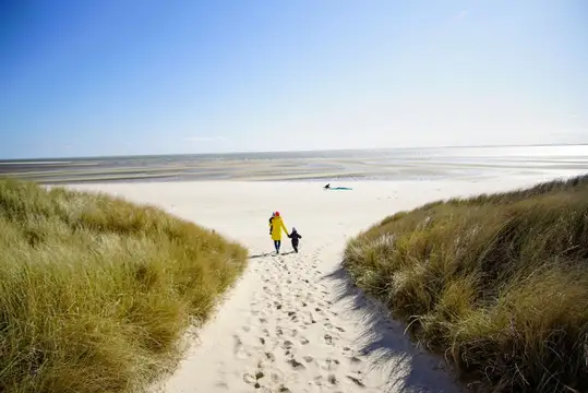 Familien-Strandzeit