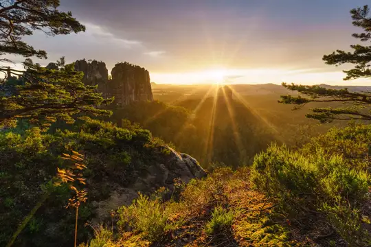 Schrammsteine - Blick