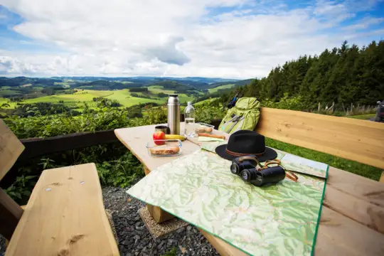 Rast mit Aussicht